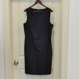 NWT Banana Republic Lightweight Wool Sheath Dress (Black, 14)
